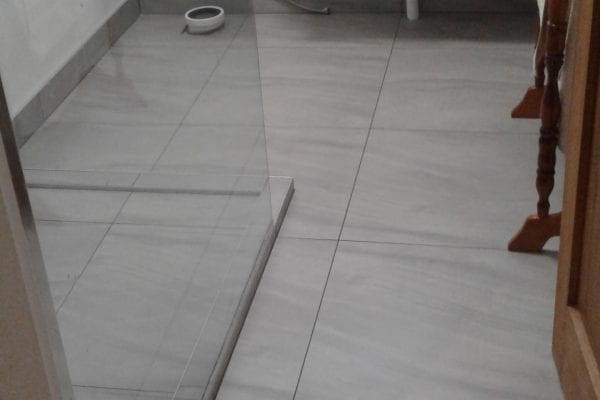 Tiled shower base