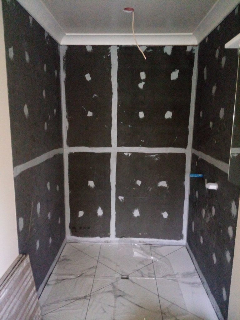 Wedi shower